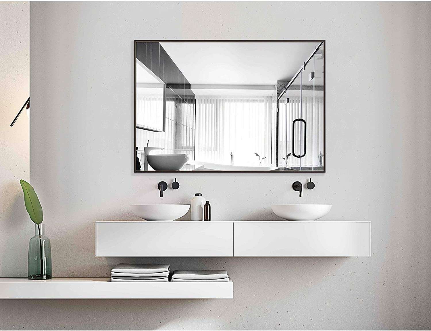 Metal Framed Bathroom Vanity Mirrors