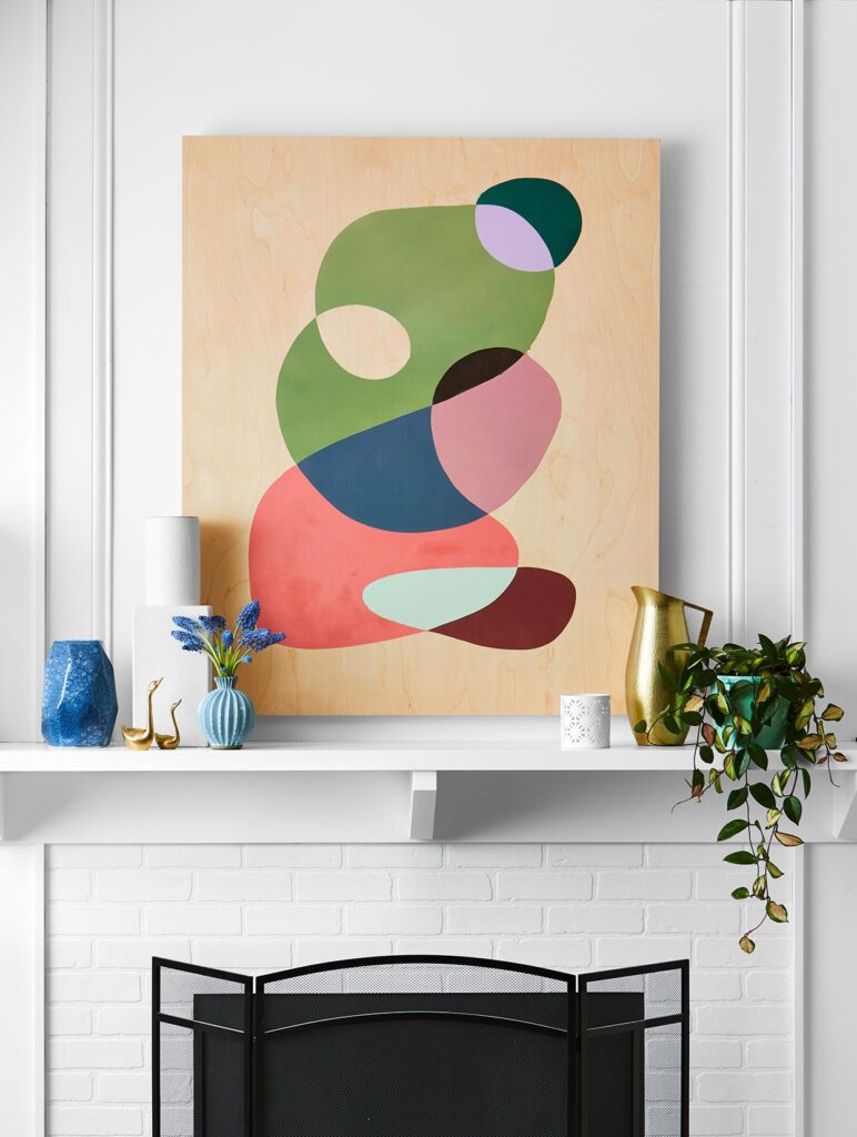 DIY canvas art, acrylic painting wall decor